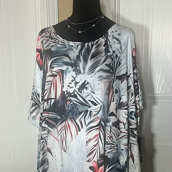 Flowered Patterned Long Dress with Pockets by Taffi (E8) - Picture 2 of 5